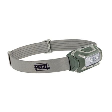 Lampe frontale Led PETZL Aria 1 Blanc et RGB - Desert