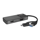 Adaptateur LINDY USB 3.0 type A et C - HDMI 1.4 et VGA