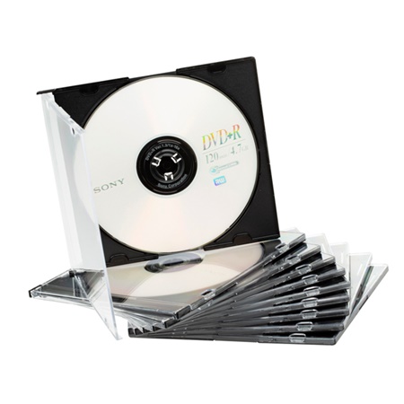 Pack de 10 DVD+R SONY 4,7Go / Boitier ''Slim Case'' - vitesse 16x