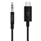 Cordon BELKIN USB type C vers Audio Mini Jack 3,5mm mâle