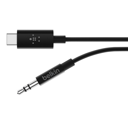 Cordon BELKIN USB type C vers Audio Mini Jack 3,5mm mâle