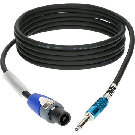 Cordon HP speakON NL2FC/JACK 6,35 - 2x2,5mm² - 5m KLOTZ CABLES