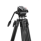 Kit trépied vidéo aluminium CARUBA Videostar 177 Pro rotule fluide 