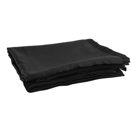 Rideau WENTEX P&D molleton CS 300g/m² noir - Dim.(LxH): 3,3 x 2,5m 