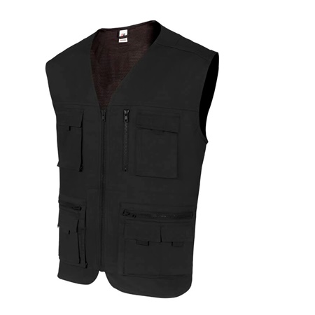 Gilet reporter multipoches Vellila  - Noir - Taille XXXXL