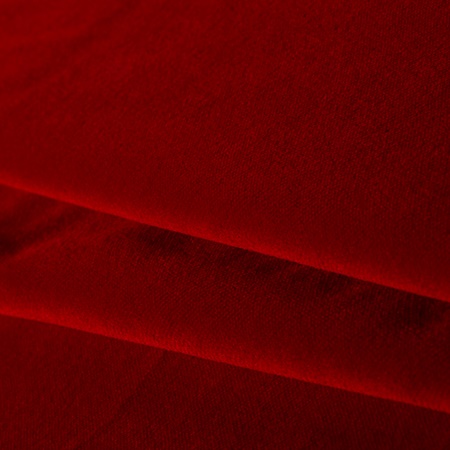 Velours polyester Trevira CS 380g/m2 M1 largeur 145cm - ROUGE THEATRE