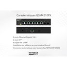 Switch AV manageable M4250 8 ports Gigabit GSM4210PX PoE+ 