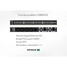 Switch AV manageable M4350-48G4XF 48 ports NETGEAR GSM4352