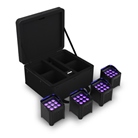 Pack de 4 PAR led IP54 sur batterie 9 x 10W RGBWAUV H9 IP Chauvet DJ