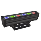 Barre led sur batterie IP65 DNA Deco Led 6 x 12W RGBWAUV - noir