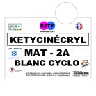 Peinture KETY Cinécryl Blanc mat 2A Cyclo - 5Kg
