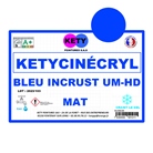 Peinture KETY Cinécryl Bleu Incrustation mat déco - 20Kg