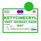 Peinture KETY Cinécryl Vert Incrustation mat déco - 1Kg
