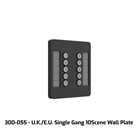 GENETIX-10S-WALL - Platine murale 10 boutons pour QuickQ rack 10SCENE Chamsys