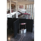 Rideau WENTEX P&D molleton CS 300g/m² noir - Dim. (LxH) : 3,3 x 5m