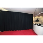 Rideau WENTEX P&D molleton CS 300g/m² noir - Dim. (LxH) : 3,3 x 5m
