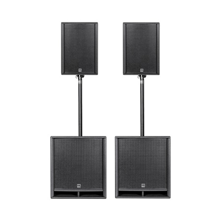 Pack HK Audio Premium PR:O D2 - 2 têtes 15'' + 2 caisson 18'' + mâts