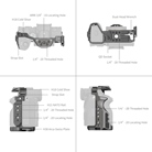 Cage SmallRig 4538 pour hybride SONY Sony Alpha 7R V,7 IV et 7S III