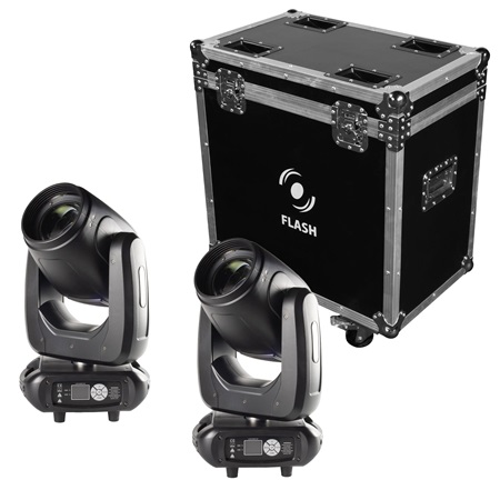 Pack de 2 Beam 8R Flash angle 1,5° + Flight Case