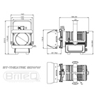 Projecteur Fresnel Led blanc chaud 3000K 20W BRITEQ BT-Theatre 20WW