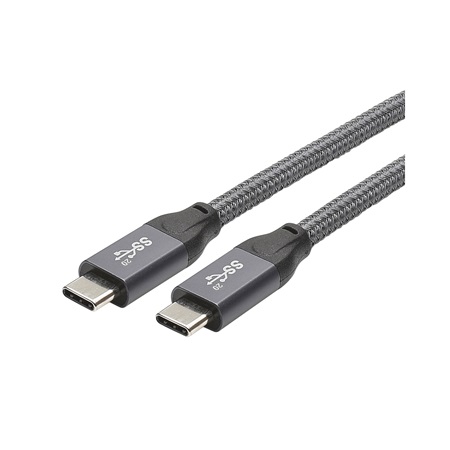 Cordon USB 3.2 Gen 2x2 type C mâle/mâle flexible SOMMER - 50cm