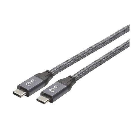 Cordon USB 3.2 Gen 2x2 type C mâle/mâle flexible SOMMER - 1m