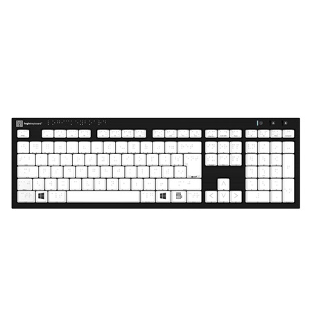 Clavier Braille Logickeyboard Windows NERO Slimline Keyboard