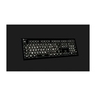 Clavier gros caractère Logickeyboard Large Print - White on Black