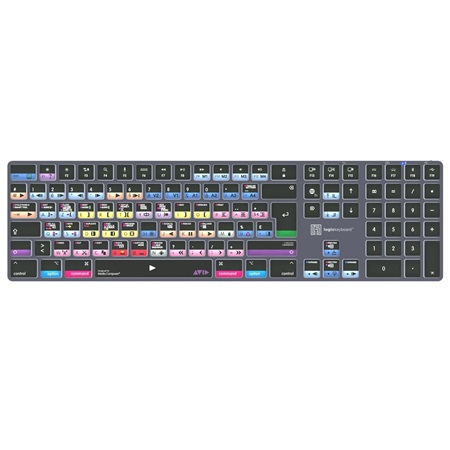 Clavier Avid Media Composer Logickeyboard Mac TITAN Wireless Backlit