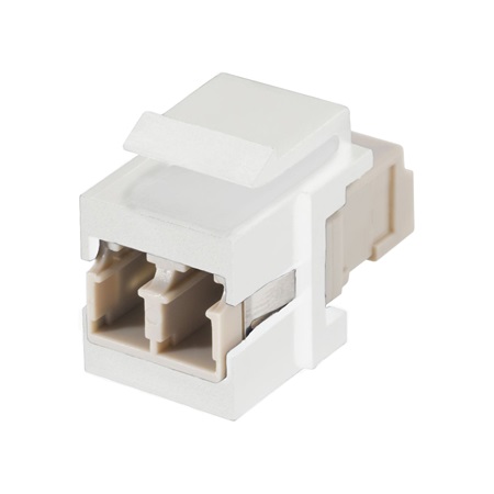 Module Keystone fibre optique LC-LC SYSBOXX Femelle-Femelle blanc