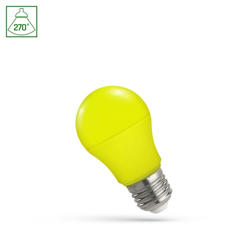 Lampe LED GLS 230V E27 4.9W Spectrum Led - JAUNE 