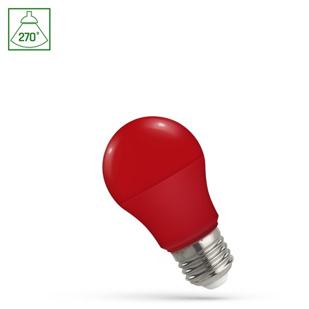 Lampe LED GLS 230V E27 4.9W Spectrum Led - ROUGE