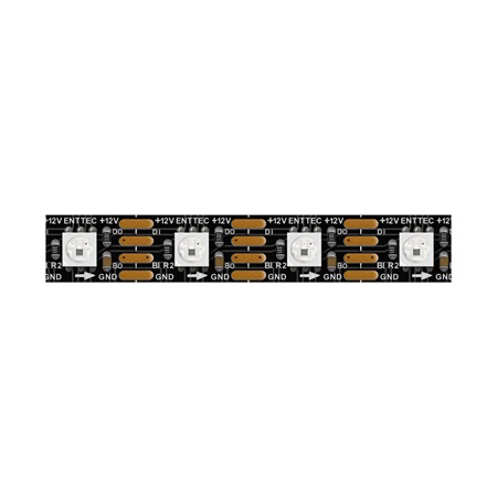 Ruban pixel LED ENTTEC - 12V - RGB - noir - 60 leds/m - IP20 - 5m