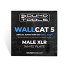 Soundtools WallCAT5 - boitier mural RJ45 + 4 XLR M vers RJ45 - blanc