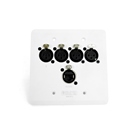 Soundtools WallCAT5 - boitier mural RJ45 + 4 XLR F vers RJ45 - blanc