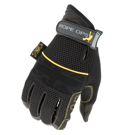 Paire de gants en cuir DIRTY RIGGER - spécial travail sur corde - S