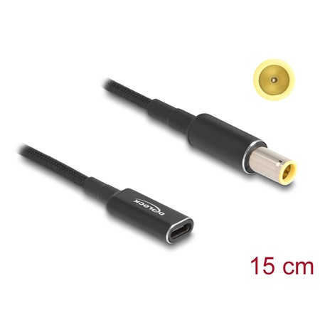 Cordon adaptateur USB Type-C femelle - DC IBM 7,9x5,5mm mâle