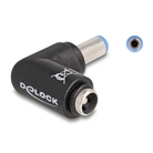 Adaptateur DELOCK 80794 DC 5,5 x 2,1mm mâle/femelle coudé 90°