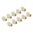 Lot de 10 modules Keystone RJ45 Cat.6a DELOCK Femelle