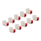 Lot de 10 modules Keystone RJ45 Cat.6a DELOCK Femelle