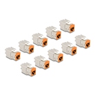 Lot de 10 modules Keystone RJ45 Cat.6a DELOCK Femelle