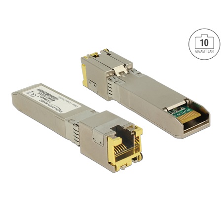 Émetteur-récepteur module SFP 1GBase-T Ethernet DELOCK SFP+ 10GBase-T