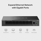 Switch de bureau 8 ports Gigabit MERCURYS MS108GS