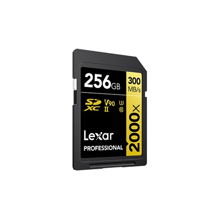 Carte mémoire LEXAR Pro SD XC 2000x 256Go - 300Mo/s