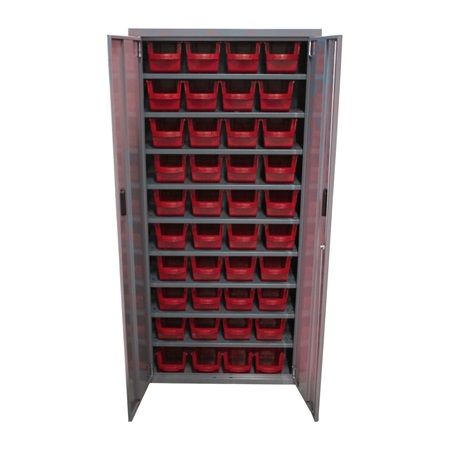 Armoire de rangement VISO avec 2 portes et 9 tablettes