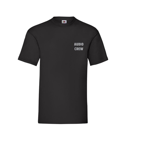 T-Shirt en coton Be1st Pro ''AUDIO CREW'' - Noir - Taille M