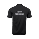 Polo en coton Be1st Pro ''EQUIPE TECHNIQUE'' - Noir - Taille S