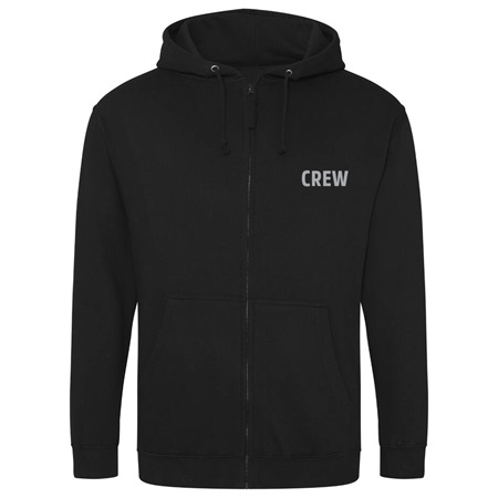 Sweat zip capuche Hoodie Be1st Pro ''CREW'' Noir - Taille XL