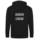 Sweat zip capuche Hoodie Be1st Pro ''AUDIO CREW'' Noir - Taille S