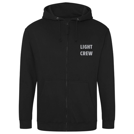 Sweat zip capuche Hoodie Be1st Pro ''LIGHT CREW'' Noir - Taille S